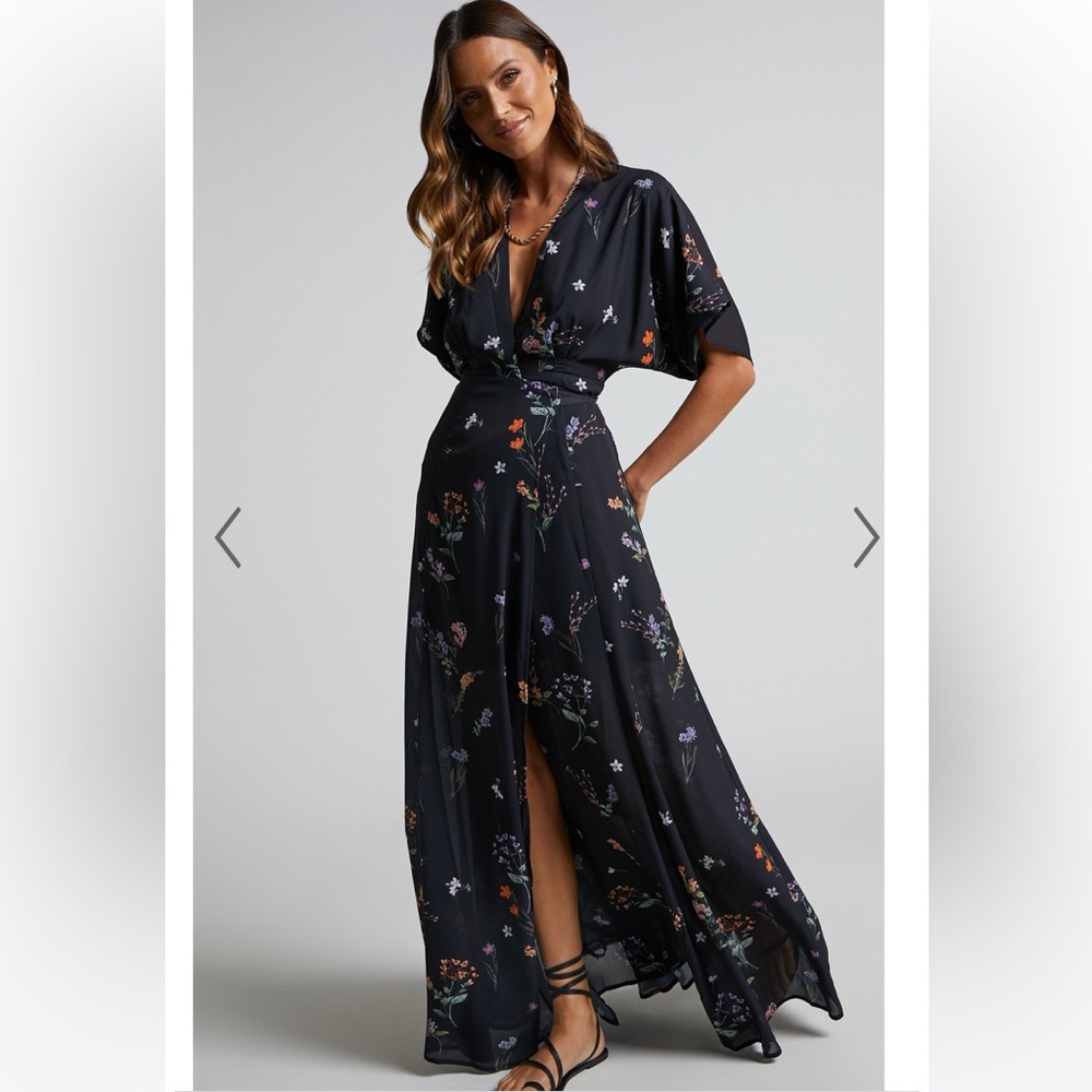 Erenza floral wrap dress